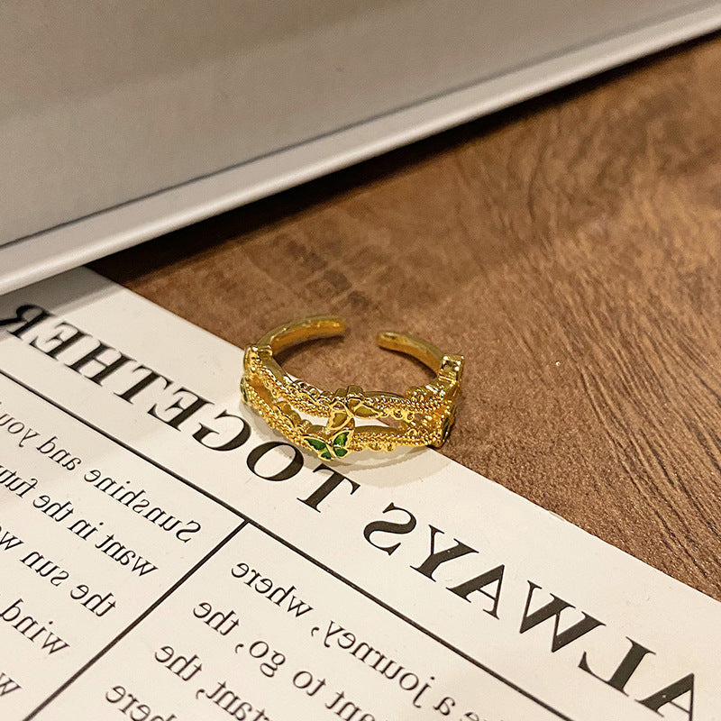 Creative New Chinese Butterfly Women's Ring