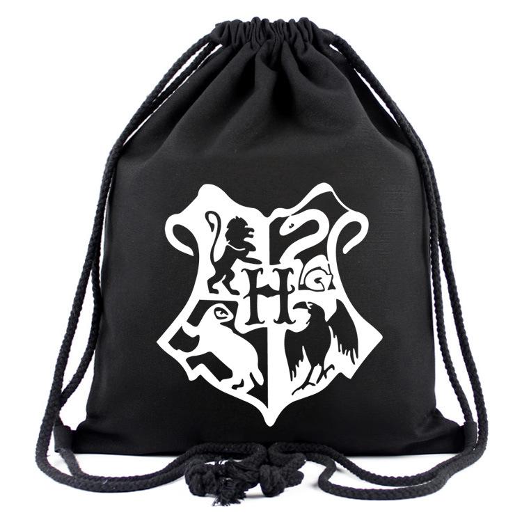 Harry Potter Drawstring Bag Backpack Canvas Backpack for men and women