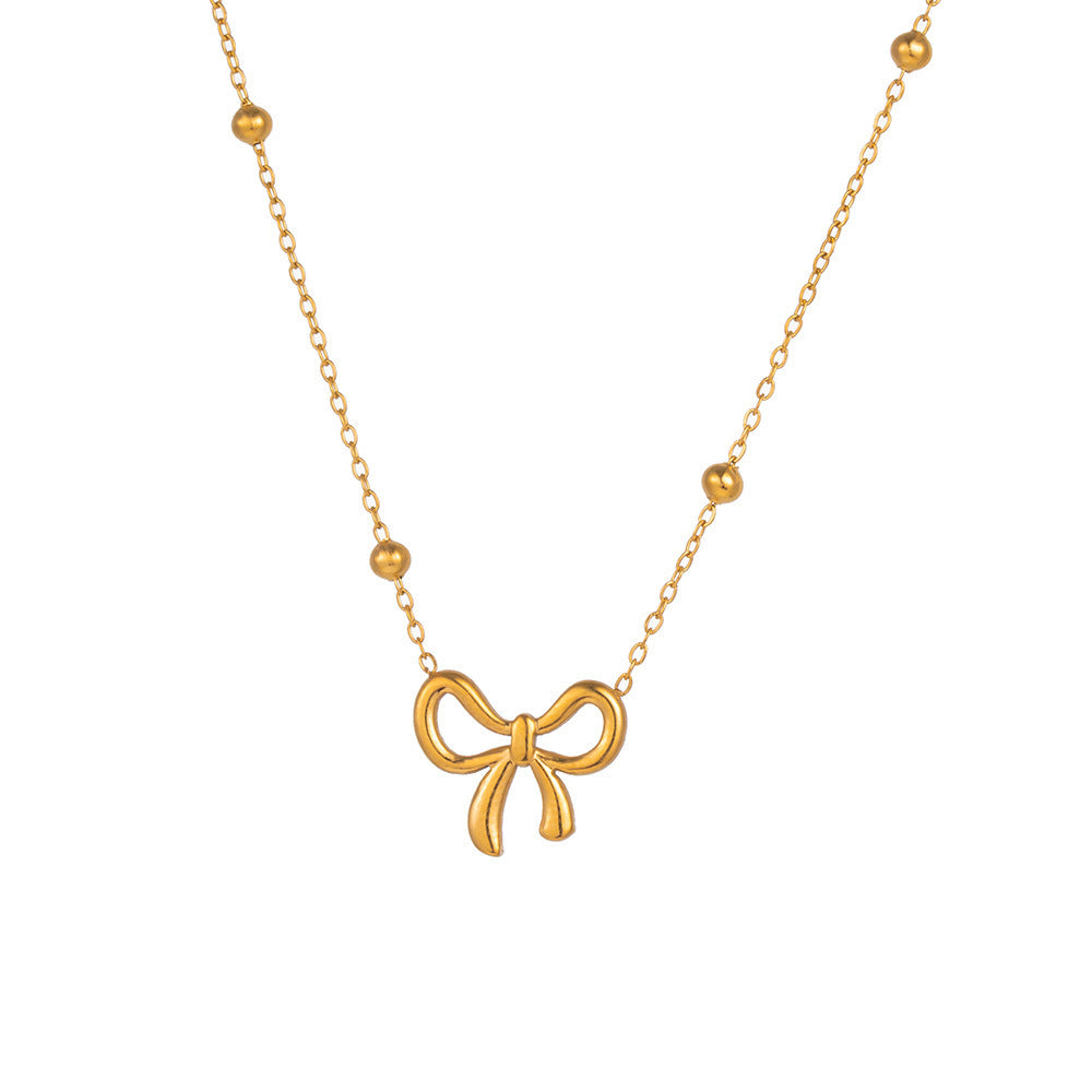 European And American Fashion Minority Design Bow Necklace For Women
