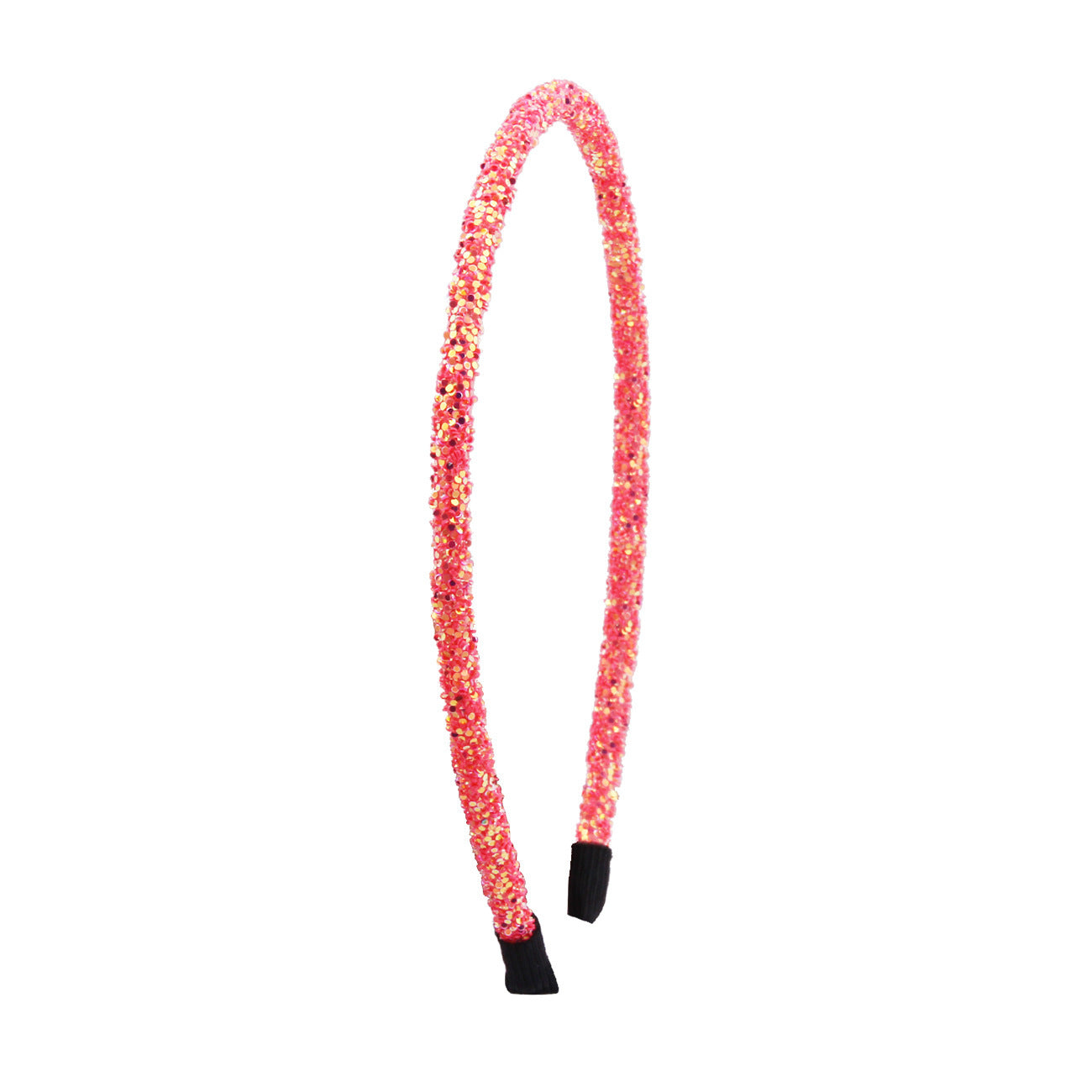 Women's 5mm Onion Powder Color Sequin Bundle Hairpin Hair Hoop