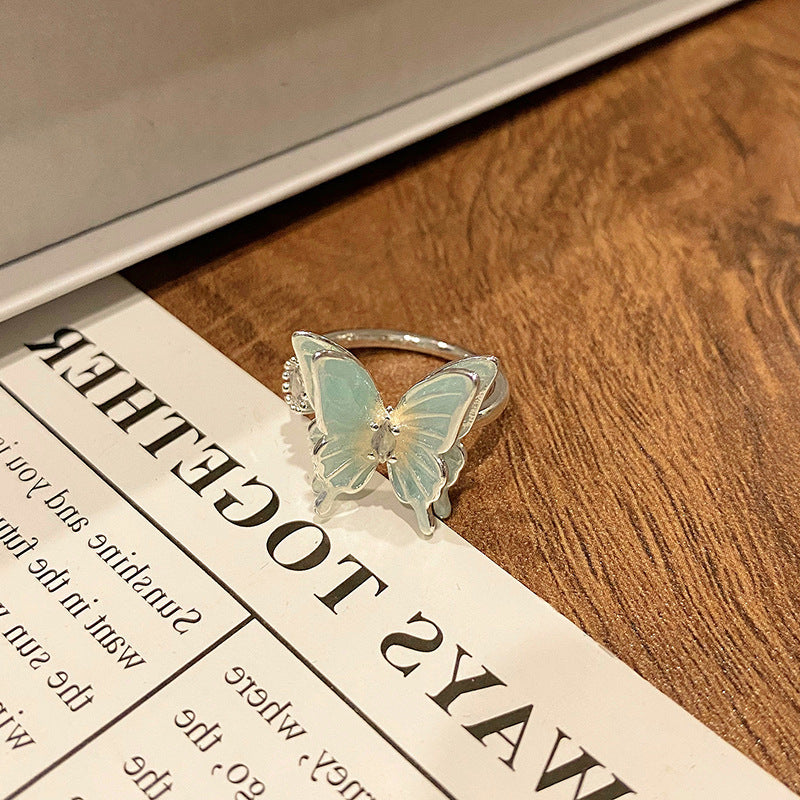 Creative New Chinese Butterfly Women's Ring