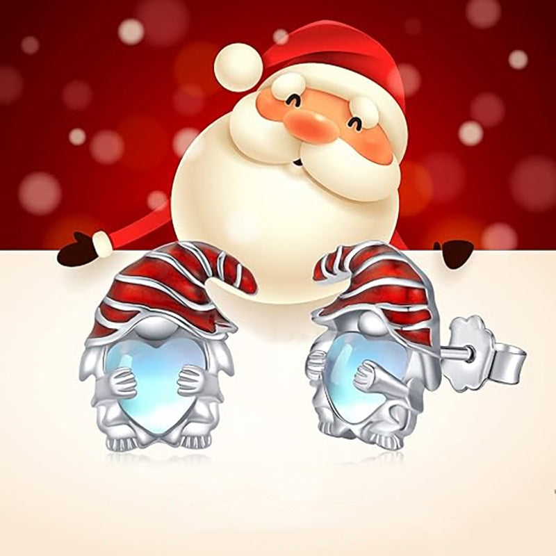 Female Cute Santa Claus Fashion Design Sense Earrings