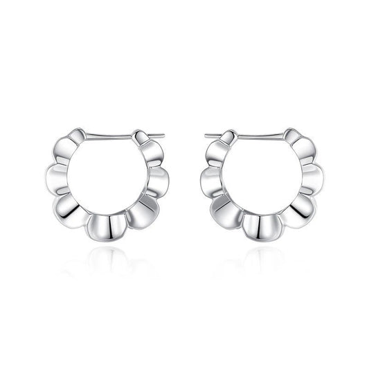 Sterling Silver Retro Simple Elegant Earrings