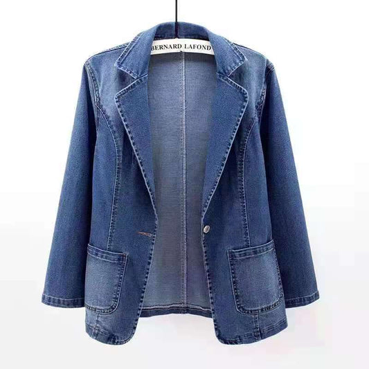 Solid Color Cardigan With A Button Up Jacket On Top