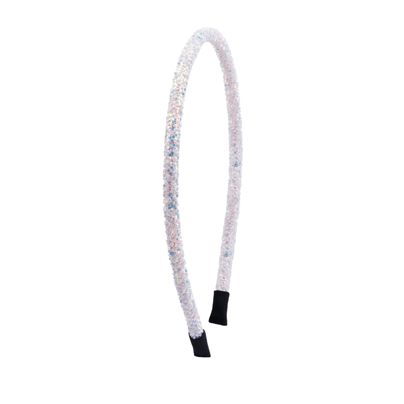 Women's 5mm Onion Powder Color Sequin Bundle Hairpin Hair Hoop