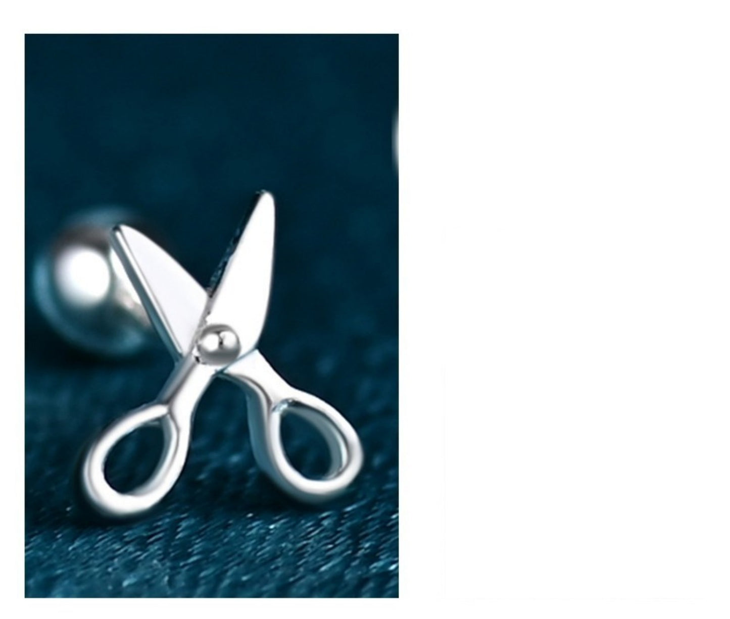 S999 Pure Silver Ear Nail Female Cute And Cute Creation