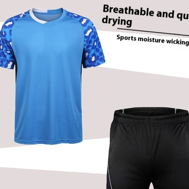 Badminton Suit Set Summer Short Sleeved Top Men's And Women's Lapel