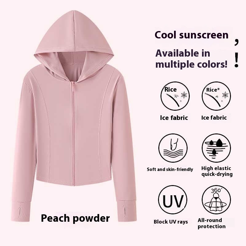 Ice Silk Sun Protection Clothing Women's Slim Fit