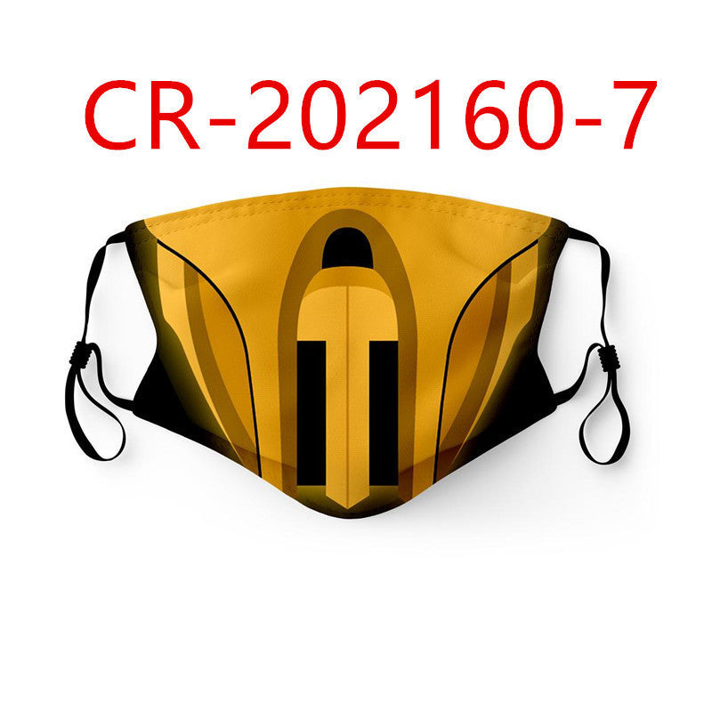 Printed Dustproof Masks For Men And Women With Filter Element