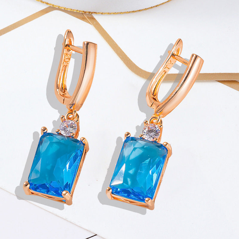 Square High-grade Temperament Earrings
