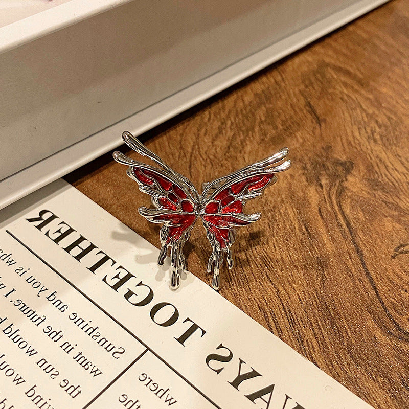 Creative New Chinese Butterfly Women's Ring