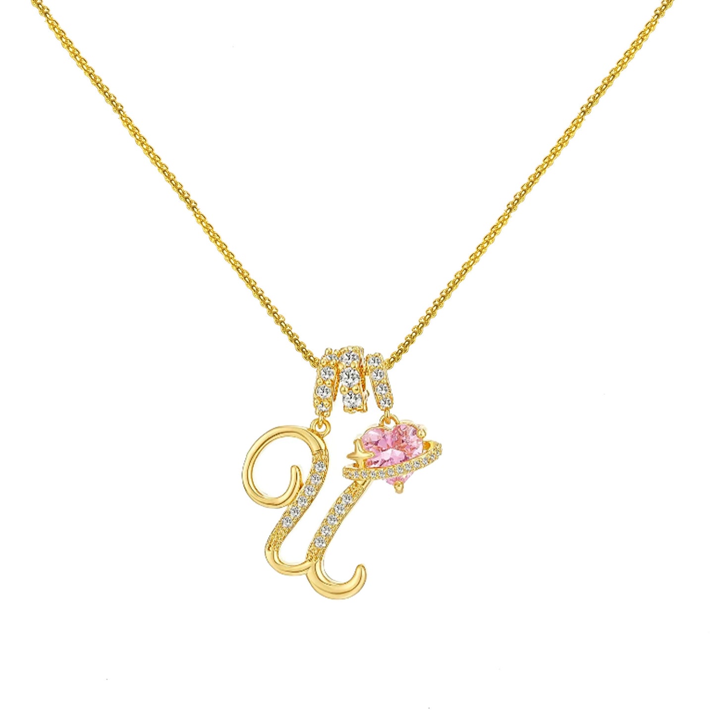 Dopamine 26 English Letter Necklace Girl Light Luxury Minority High Sense