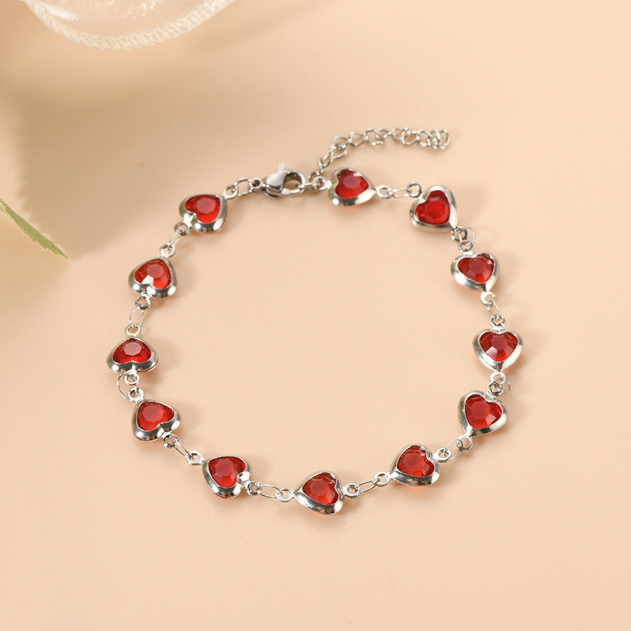 Devil's Eye Creative All-match Fashion Heart Bracelet