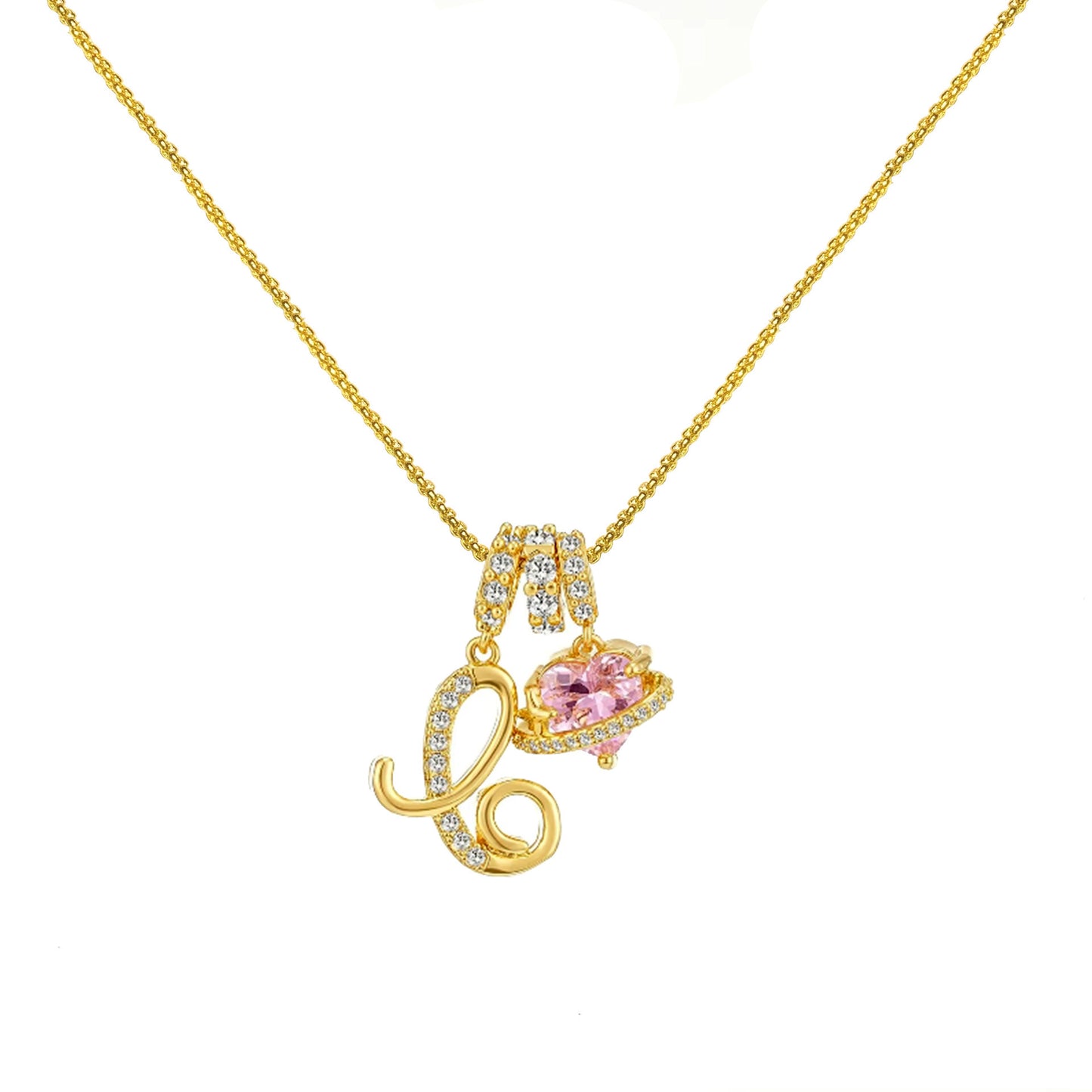 Dopamine 26 English Letter Necklace Girl Light Luxury Minority High Sense