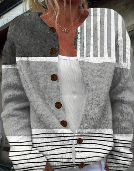 Digital printed cardigan hoodie jacket