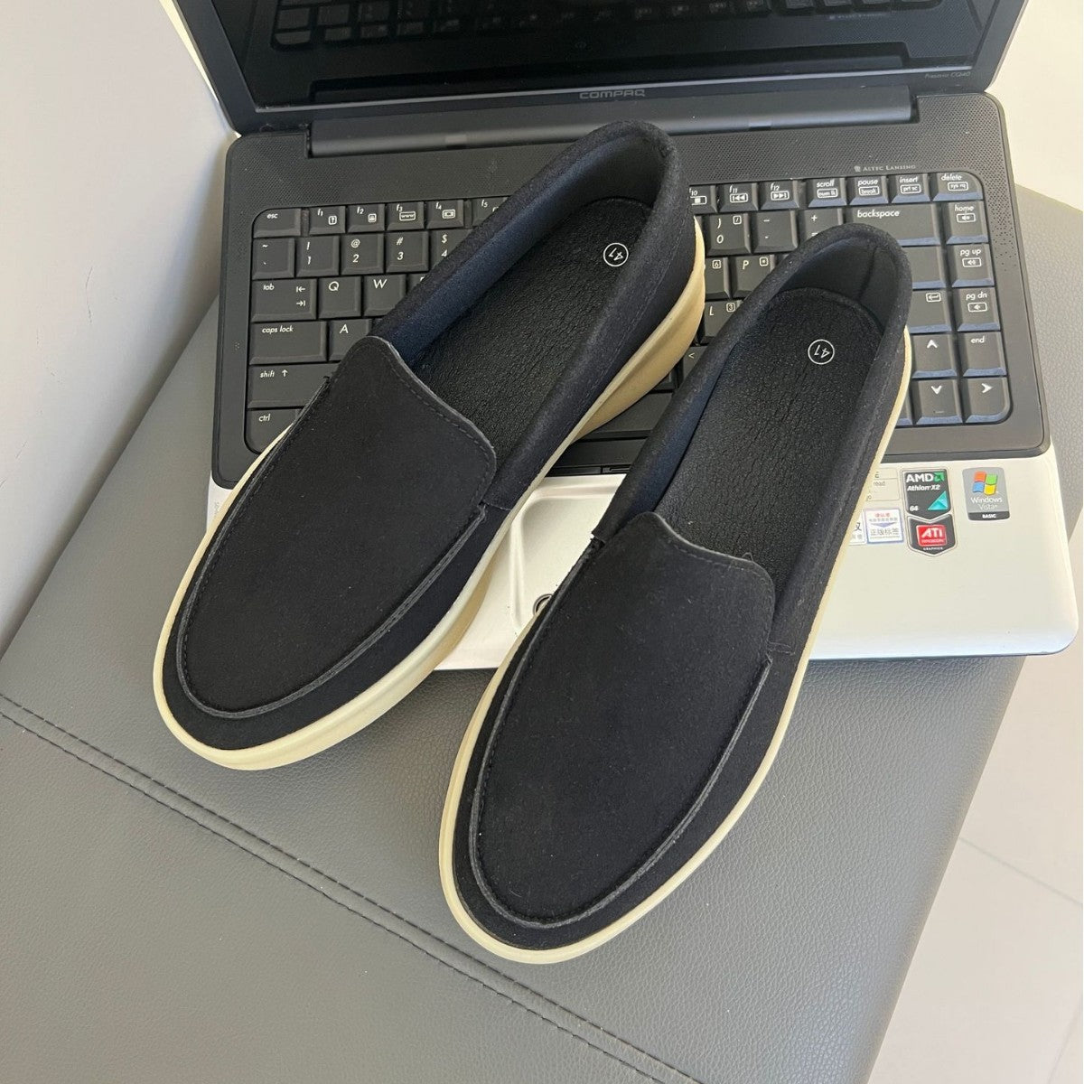 Suede Trendy One Pedal Loafers Casual Men's Shoes