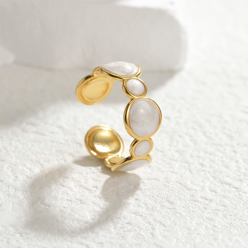 All-match Simple Elegant Light Luxury Geometric Ring