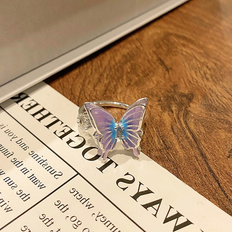 Creative New Chinese Butterfly Women's Ring