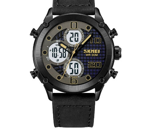 Outdoor Sports Men's Electronic Watch Dual Movement Multifunctional