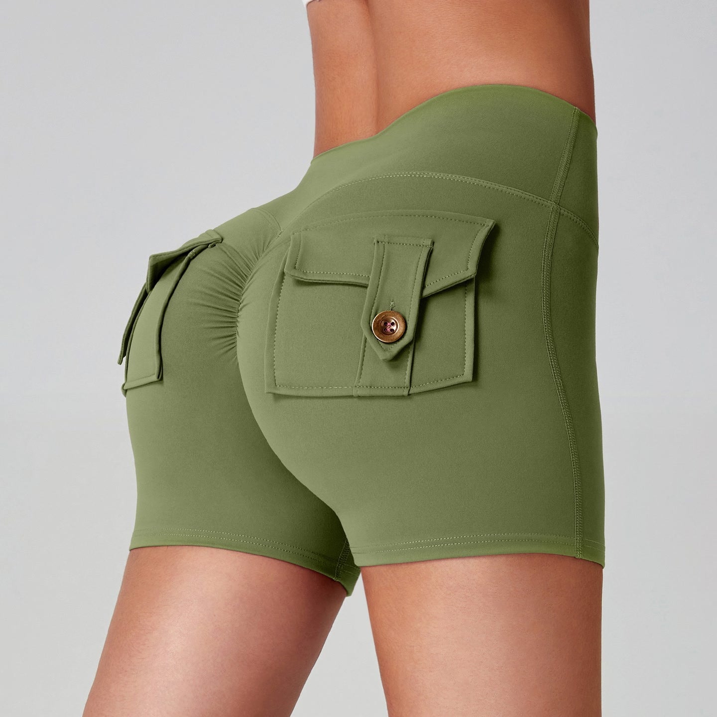 Naked Women Feeling High Elastic Running Quick-drying Pants