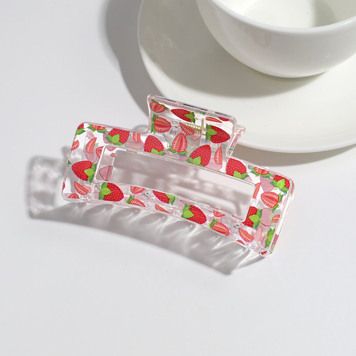 Transparent Fruit Grip Simple Commute All-match Updo Hairpin