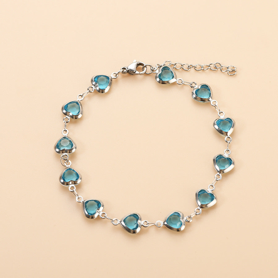 Devil's Eye Creative All-match Fashion Heart Bracelet