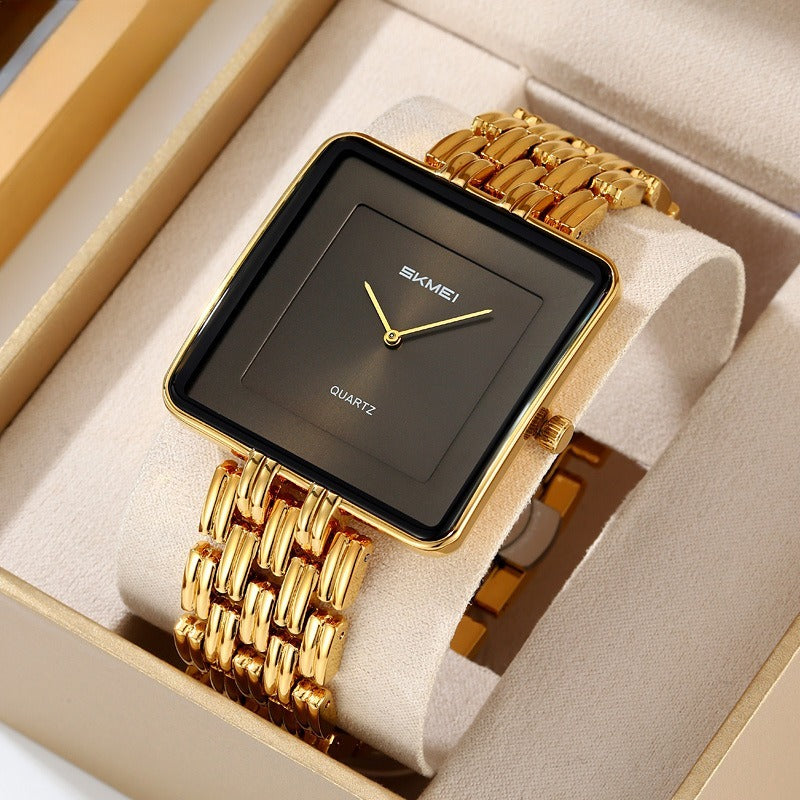 Skmei Simple Square Retro Men's Elegant Quartz Watch