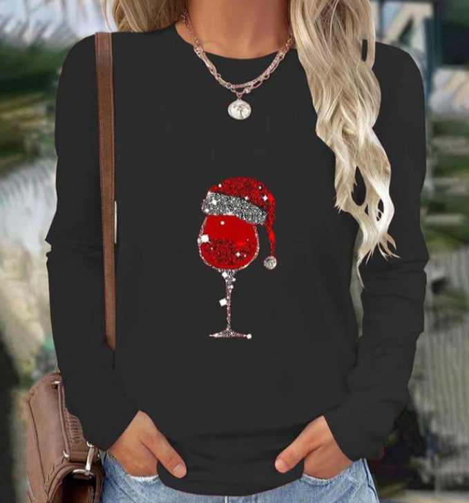 Casual Women's Animal Round Neck Print T-shirt