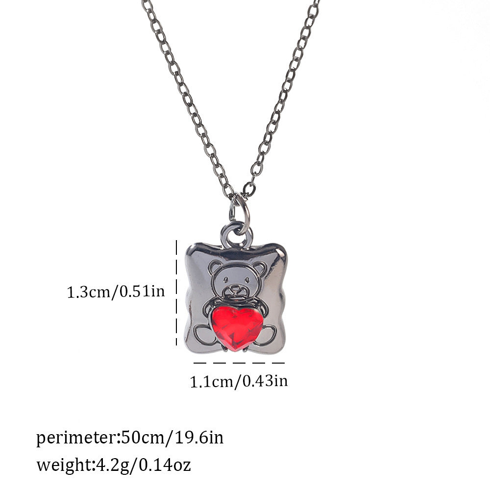 Dark Style Halloween Spider Bat Necklace